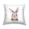 Stupell Industries Cute Bunny Face Pink Cheeks, Cute Bunny Face Pink Cheeks Outdoor Printed Pillow